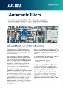 Automatic filters for fast delivery