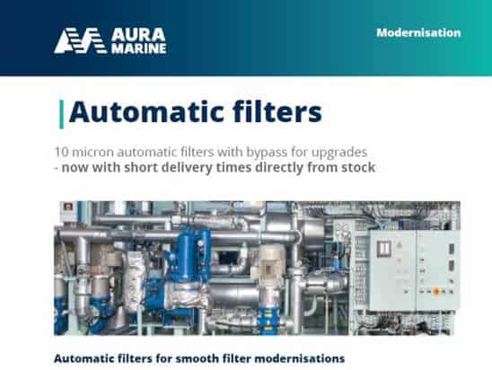 Brochure for website news Automatic filters for fuel supply system modernisations directly from stock