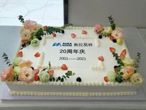 Auramarine Asia 20 years cake