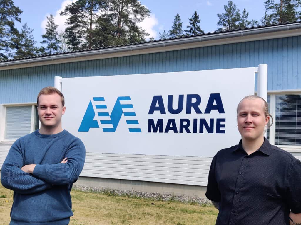 Auramarine's summer trainees 2023 Santeri Virtanen (left) and Joona Partanen (right)