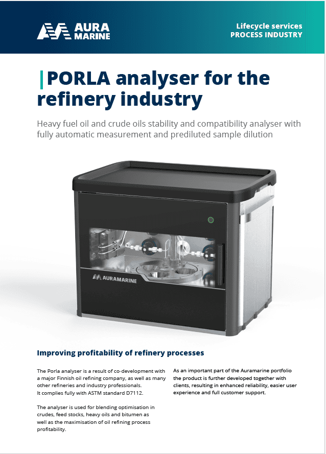 Porla analyser for refineries