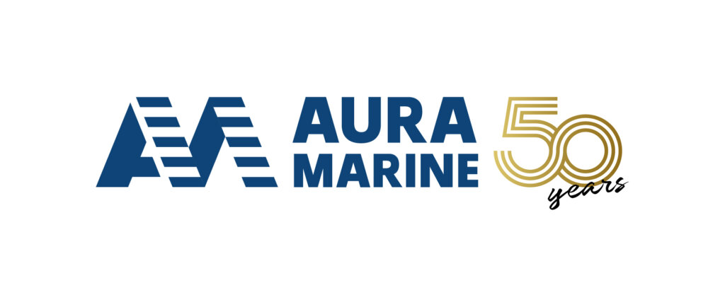 Auramarine-50-years_Logo-tumma_WEB Auramarine 50 years